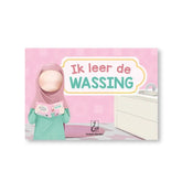 Kinderboek over Islamitische wassing voor meisjes, een belangrijke zaak in religie